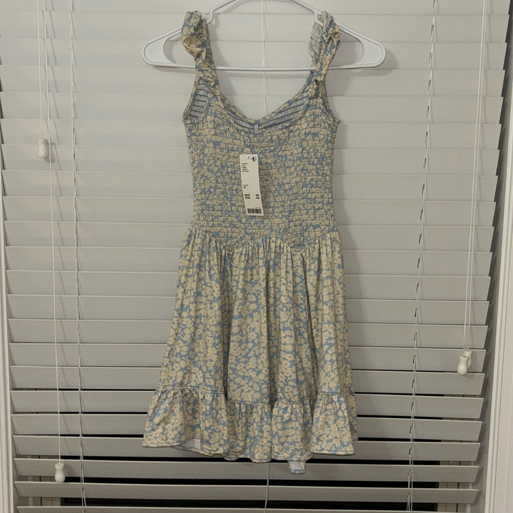 UO blue and yellow floral dress